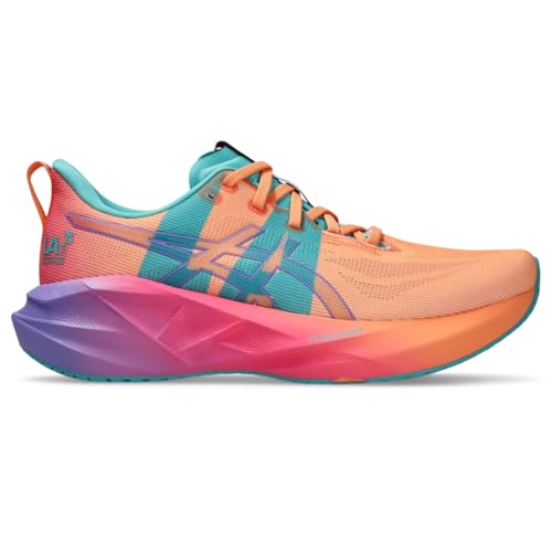 ASICS Unisex NOVABLAST 5 Running Shoes, 11.5M / 13W, Mojave/Amethyst