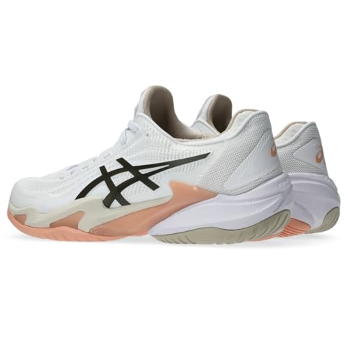 ASICS Women's Court FF 3 Tennis Shoes, 8.5, White/Black Coffee