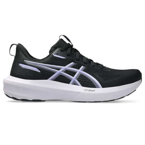 ASICS Women's GT-1000 14 Running Shoes, 10, Black/Lilac HINT