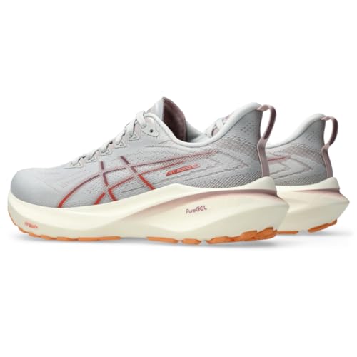 ASICS Women's GT-2000 13 Running Shoe, 9, Concrete/Watershed Rose