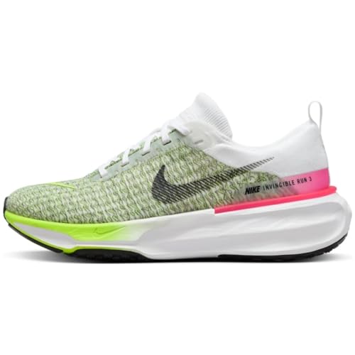 Nike Men's Invincible 3 Road Running Shoes (White/Volt/Hyper Pink/Black, us_Footwear_Size_System, Adult, Men, Numeric, Medium, Numeric_12)