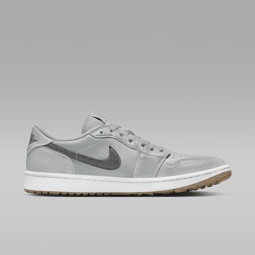 Nike Air Jordan 1 Low G Golf Shoes (DD9315-006, Wolf Grey/White/Gum Medium Brown/Iron Grey) Size 10