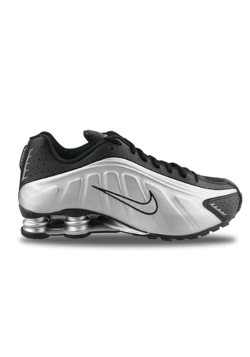Nike Shox R4 Men's Shoes (Metallic Silver/Black/Metallic Silver/Metallic Silver) Size 10
