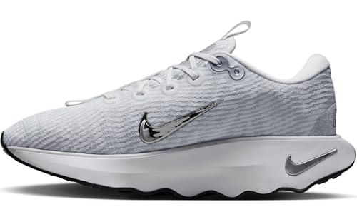 Nike Motiva Premium Women's Walking Shoes (FZ2115-101, Summit White/Pure Platinum/Black/Metallic Silver) Size 9.5