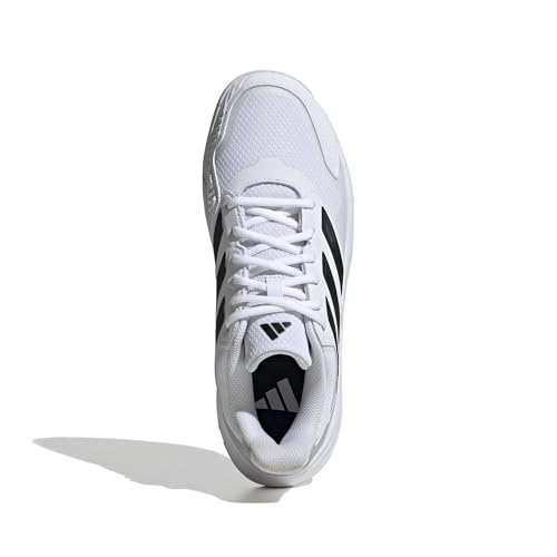 Adidas Men's CourtJam Control 3, White/Black/Grey, 11