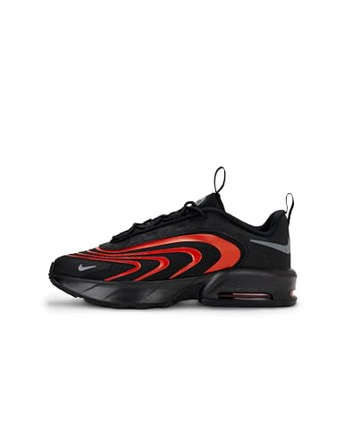 Nike Little Kids' Air Max Fire Shoes, Black/Smoke Grey-Picante Red, 1.5Y