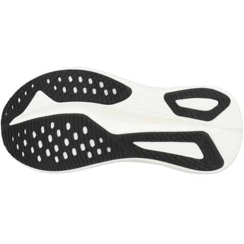 Hoka Women's Mach 7 Sneaker, Black/White, 8