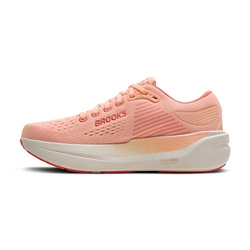 Brooks Women’s Ghost Max 3 Neutral Running & Walking Shoe - Peach/Sand/Coconut - 10 Medium