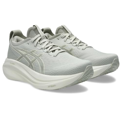ASICS Women's Gel-Nimbus 27 Running Shoes, 8.5, Lake Grey/White SAGE
