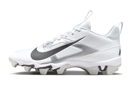 Nike Alpha Menace 4 Shark Molded Football Cleats SZ 12 White | Black