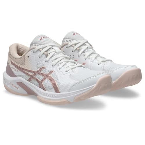ASICS Women's Beyond FlyteFoam Volleyball Shoes, 8, White/MORGANITE
