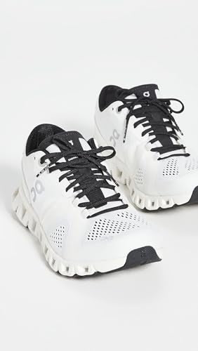 On Women's Cloud X Sneakers, White/Black, 9 Medium US