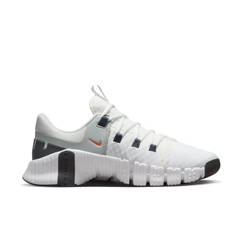 Nike Free Metcon 5 Mens Shoes Size 8.5, Color: Summit White/Bright Mandarin