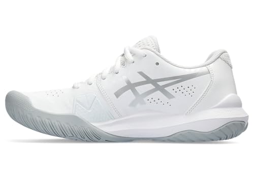 ASICS Women's Gel-Challenger 14 Tennis Shoes, 9.5, White/Pure Silver
