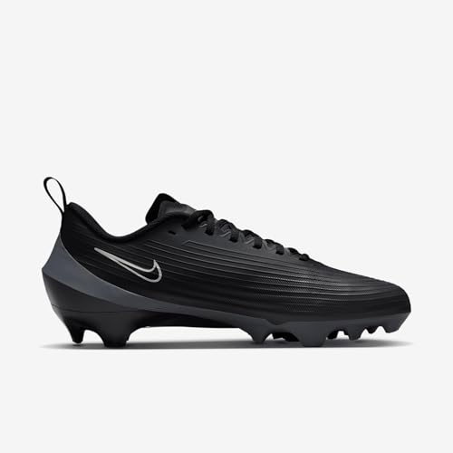 Nike Vapor Speed 3 Football Cleats (FB3303-002, Black/Dark Grey/Black) Size 12