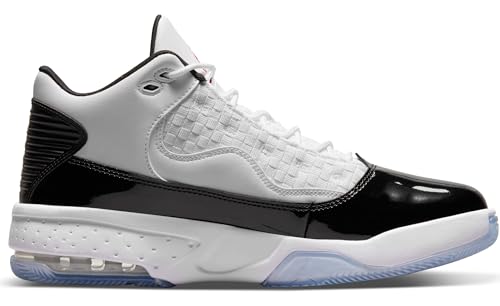 Jordan Max Aura 2 Big Kid Shoes, White/Gym Red-Black, CN8094-102, Size 6y US