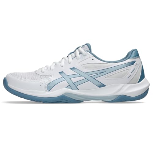 ASICS Men's Gel-Rocket 12 Volleyball Shoes, 9, White/Cool Grey