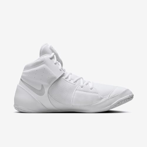 Nike Fury Wrestling Shoes (AO2416-102, White/White/Metallic Silver) Size 12