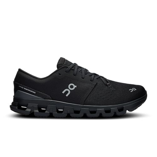 On Men's Cloud X 4 Sneakers, Black | Eclipse, 10.5 Medium US
