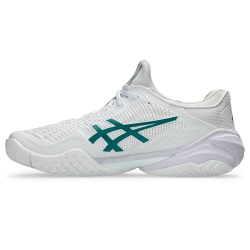 ASICS Men's Court FF 3 Tennis Shoes, 10.5, White/Pitch Green