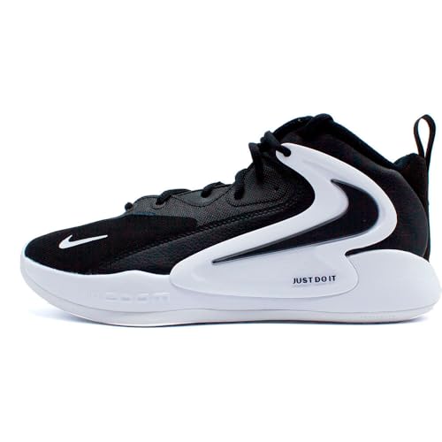 Nike Women's Zoom Hyperset 2 Volleyball Shoe Black | White 7.5 Women/6 Men