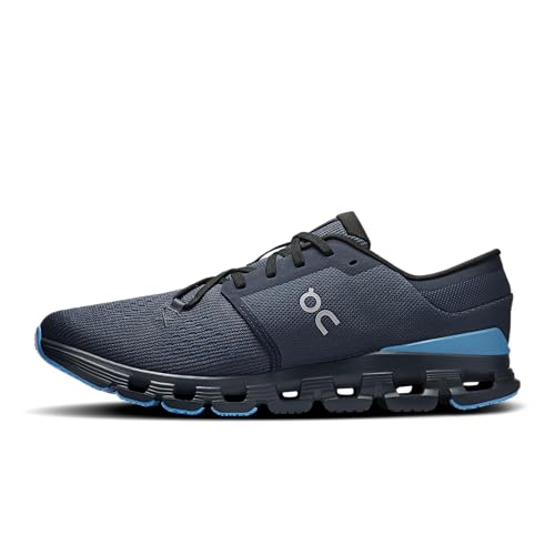 On Men's Cloud X 4 Sneakers, Navy/Gourami, 10 Medium US