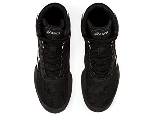 ASICS Kid's Matflex 6 Grade School Wrestling Shoes, 2 Big Kid, BLACK/SILVER