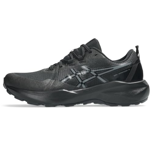 ASICS Men's Gel-Venture 11 Running Shoes, 10, Black/Carrier Grey