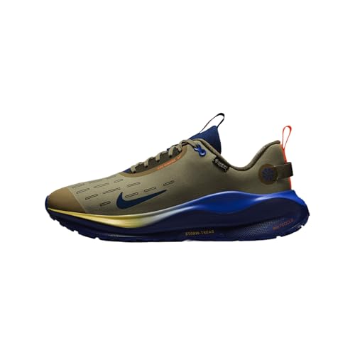 Nike InfinityRN 4 Gore-TEX Men's Waterproof Road Running Shoes (HQ3222-276, Neutral Olive/Racer Blue/Cargo Khaki/Thunder Blue) Size 9.5