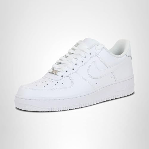 Nike Men's Air Force 1 '07 Basketball Shoe, White/Black, 9