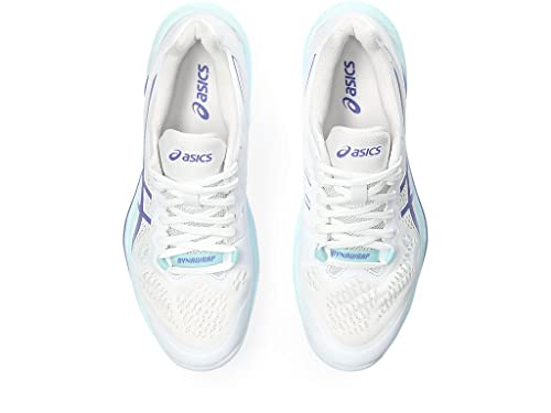 ASICS Women's SKY ELITE FlyteFoam 2 Volleyball Shoes, 9, WHITE/BLUE VIOLET