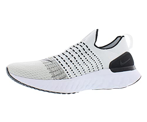 Nike Men's React Phantom Flyknit 2 Running Shoes White | Gray Size 9.5