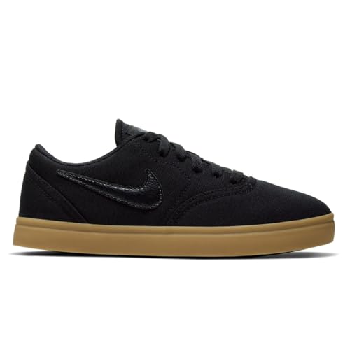 Nike 905373-006: SB Check Big Kids Black Black Gum Sneaker (4.5 M US Big Kid)
