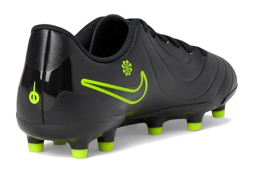 Nike Unisex Kid's Jr. Tiempo Legend 10 Club Multi-Ground Low-Top Soccer Cleats (Little Kid/Big Kid) Black/Volt 3.5 Medium