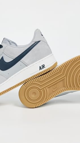 Nike Men's Air Force 1 '07 LV8 Sneakers, Lt Smoke Grey/Armory Navy, 9 Medium US