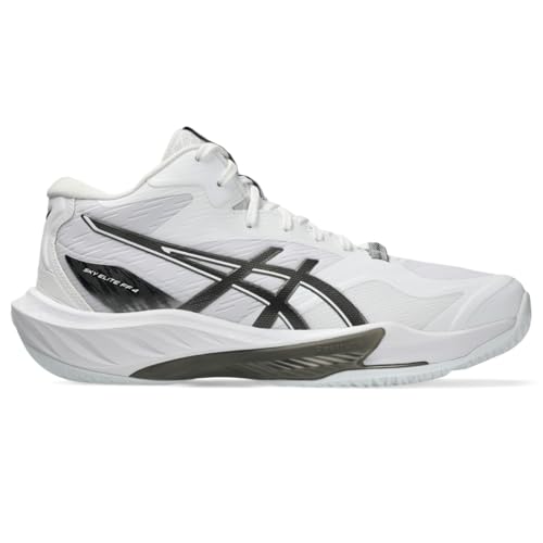 ASICS Men's Sky Elite FF MT 4 Volleyball Shoes, 9.5, White/Black