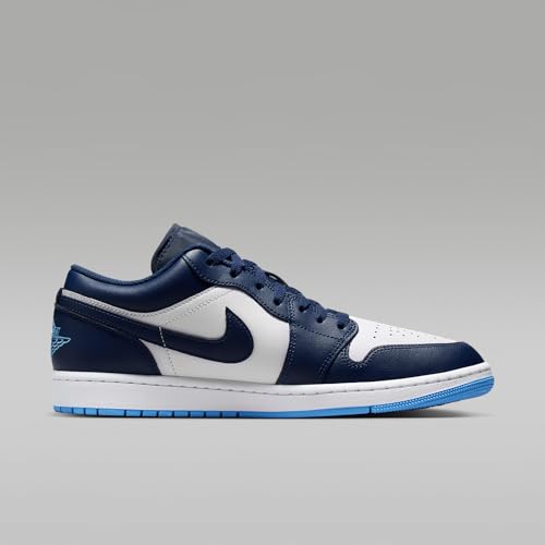Air Jordan 1 Low Men's Shoes (Midnight Navy/White/University Blue) Size 10.5