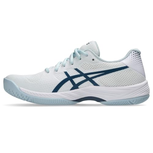 ASICS Women's Gel-Game 9 Pickleball Shoes, 10.5, White/Vintage Indigo