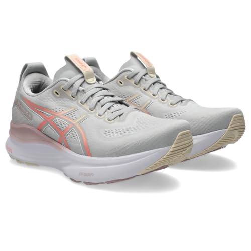 ASICS Women's Gel-Kayano 32 Running Shoes, 8.5, Cloud Grey/Seashell