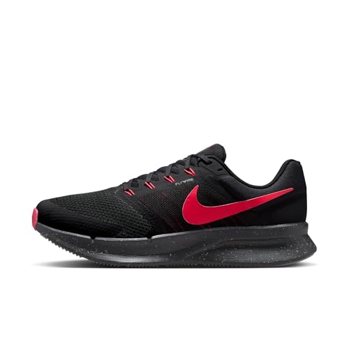 Nike Men's Run Swift 3 Road Running Shoes, Black/Red Orbit-Smoke Grey, 13
