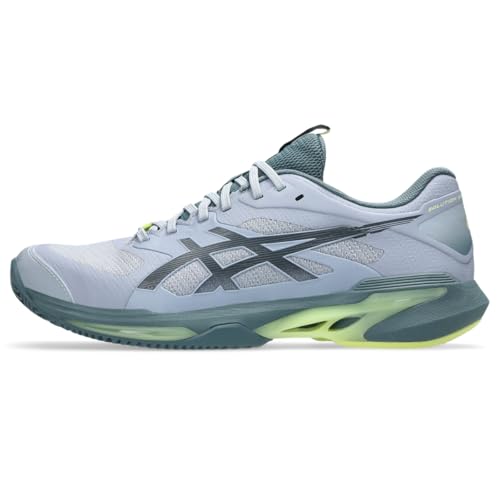 ASICS Men's Solution Speed FF 4 Clay Tennis Shoes, 10.5, Grey Blue/IRONCLAD