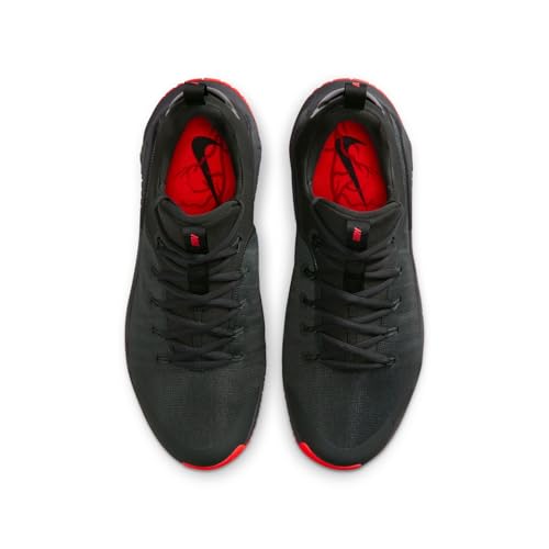 Nike Men's Free Metcon 6, Dark Smoke Grey/Black/Bright Crimson 10.5 Medium