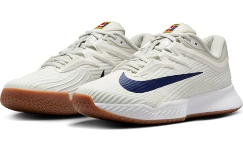 Nike Vapor Pro 3 Women's Hard Court Tennis Shoes (FZ2158-100, Summit White/Light Bone/Phantom/Binary Blue) Size 10.5