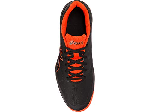ASICS Men's Gel-Game 7 Tennis Shoe, Black/Cherry Tomato, 9 D US