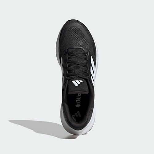 Adidas Women's Run Falcon 5, Black/White/Black, 8.5