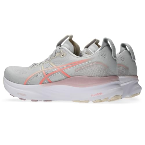 ASICS Women's Gel-Kayano 32 Running Shoes, 8.5, Cloud Grey/Seashell