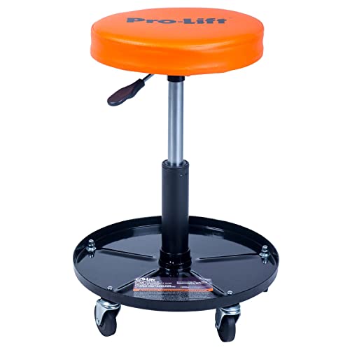 Pro-Lift PL9300H Pneumatic Chair with 300 lbs Capacity – Black/Orange