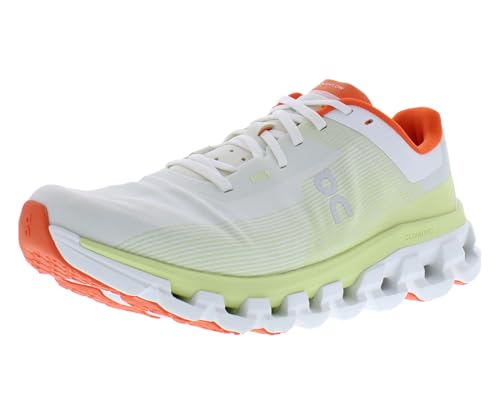 On Womens Cloudflow 4 Textile Synthetic White Hay Trainers 9.5 US
