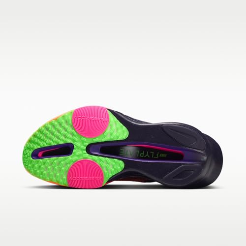 Nike Alphafly 3 Glam Women's Road Racing Shoes (Orange Pulse/Purple Dynasty/Electric Green/Black) Size 8.5