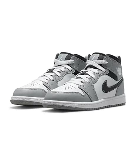 Nike Air Jordan 1 Pre School Shoes LT Smoke Grey/White-Anthractie 640734-078 2Y